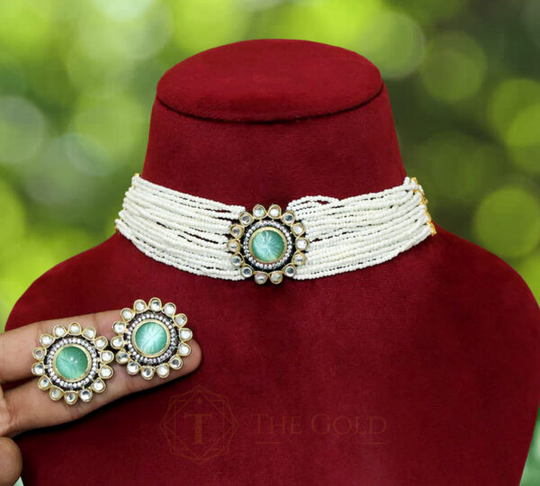 Fashion-Stylish-Kundan-Choker-Set-Jewellery