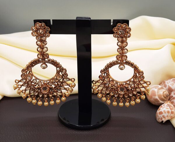 Gold-Plated-Stylish-Earrings-Indian-Jewellery