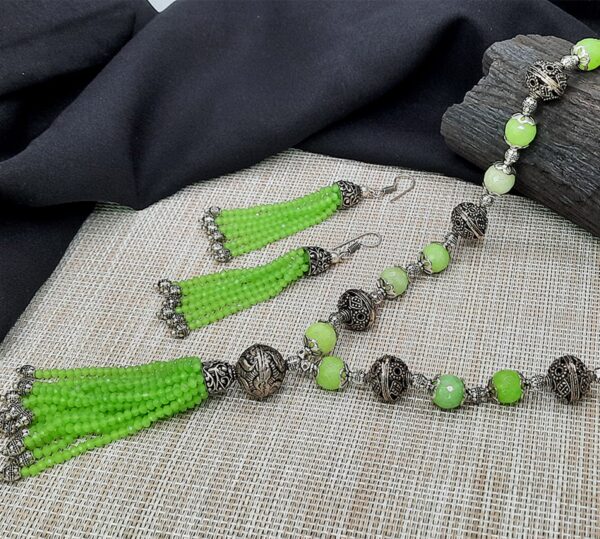 Oxidised-Necklace-Set-Oxidized-Jewelry-Long-Mala-Set
