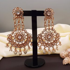 Stylish-Gold-plated-Long-Earrings-Wedding-Jewellery