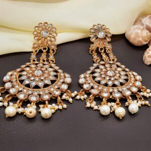 Stylish-Gold-plated-Long-Earrings-Wedding-Jewellery