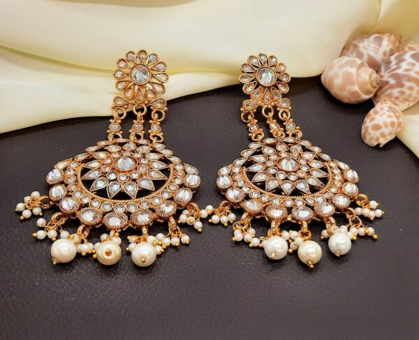 Stylish-Gold-plated-Long-Earrings-Wedding-Jewellery