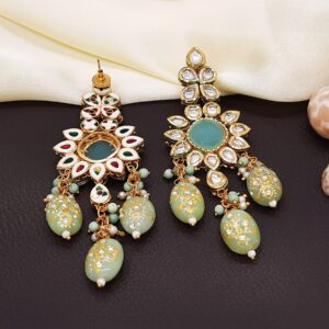 Stylish-Traditional-kundan-Earrings-Indian-Jewelry