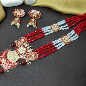 Kundan-Jaipuri-Meenakari-Mala-Set-Indian-Jewelery